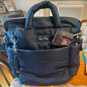 NWT Itzy Ritzy Convertible Diaper Backpack in Sapphire Starlight Blue